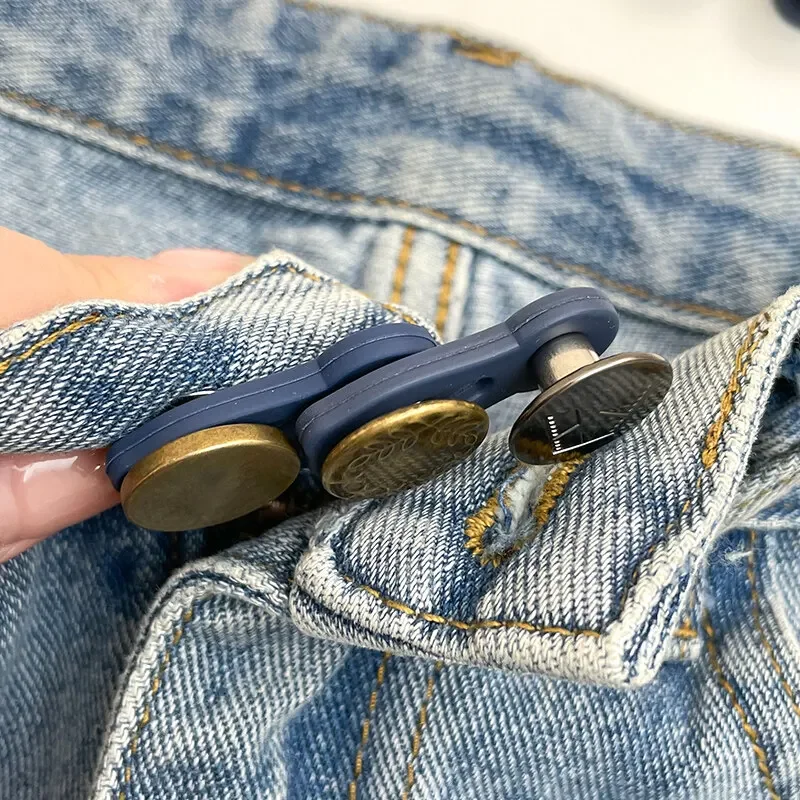 10 Pz/pacco Con Cacciave Jeans Bottoni Abbigliamento Pantaloni - Foto 5