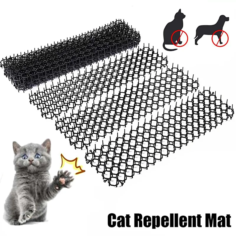 Garden Cat Scat Mats Anti Dogs Repellent Mat Prickle Strips Net Spike Keep Cat Dog Away Digging
