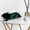 Swan Velvet Modern Minimalist Hand Embroidered Tassel Tissue Cover Desktop Tissue Box Fabric Tissue Bag 5