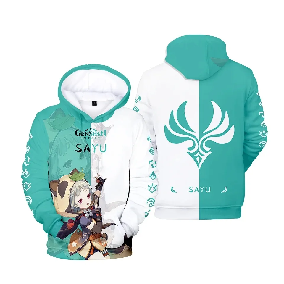 Genshin impact men's and women's sweater, kids casual sweater jacket, hip hop style, tarbia game for autumn and winter
