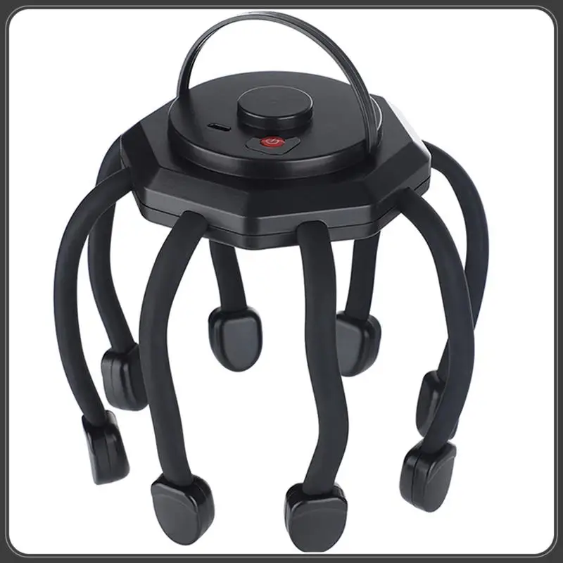 Rechargeable Electric Octopus Massager Wireless 3 Modes Vibration Massage Scalp Relieve Portable Head Massager Durable