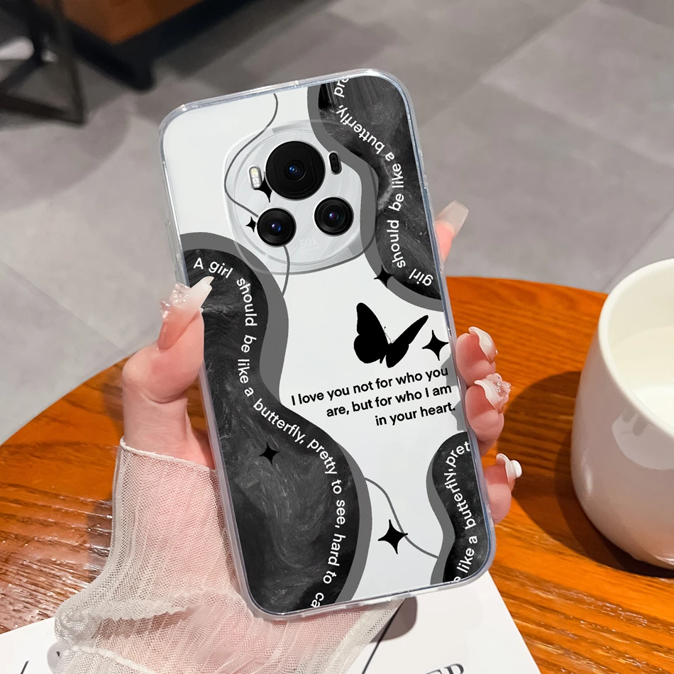 Creative Soft TPU Clear Silicone Anti-Drop Back Cover