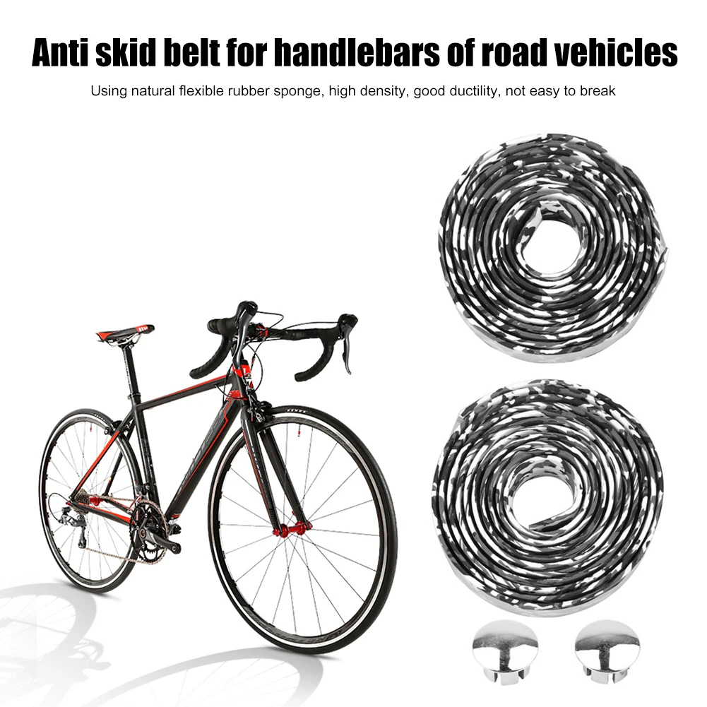 2pcs Bicycle Handlebar Tape Cycling MTB Road Bike Handle Non Slip Belt Coves