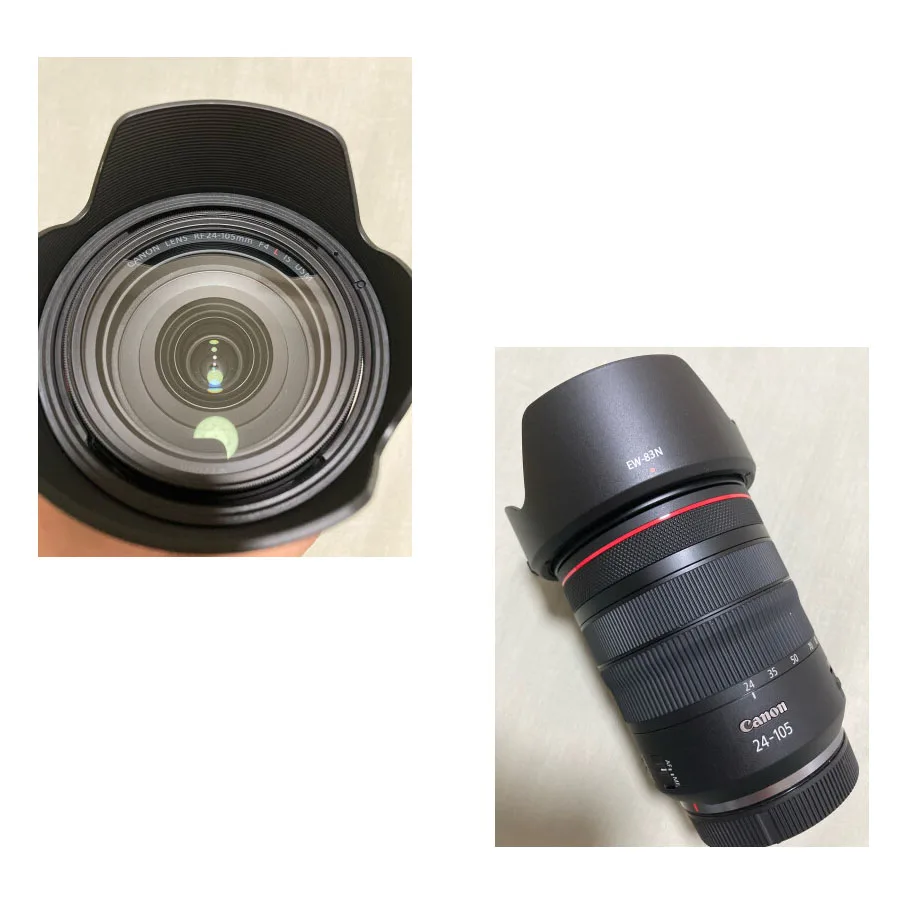Ew-83N Dslr Paraluce Per Fotocamera Per Canon Eosr Rf 24-105Mm F4 L Is Usm 77Mm Accessori Per Lenti Filtranti