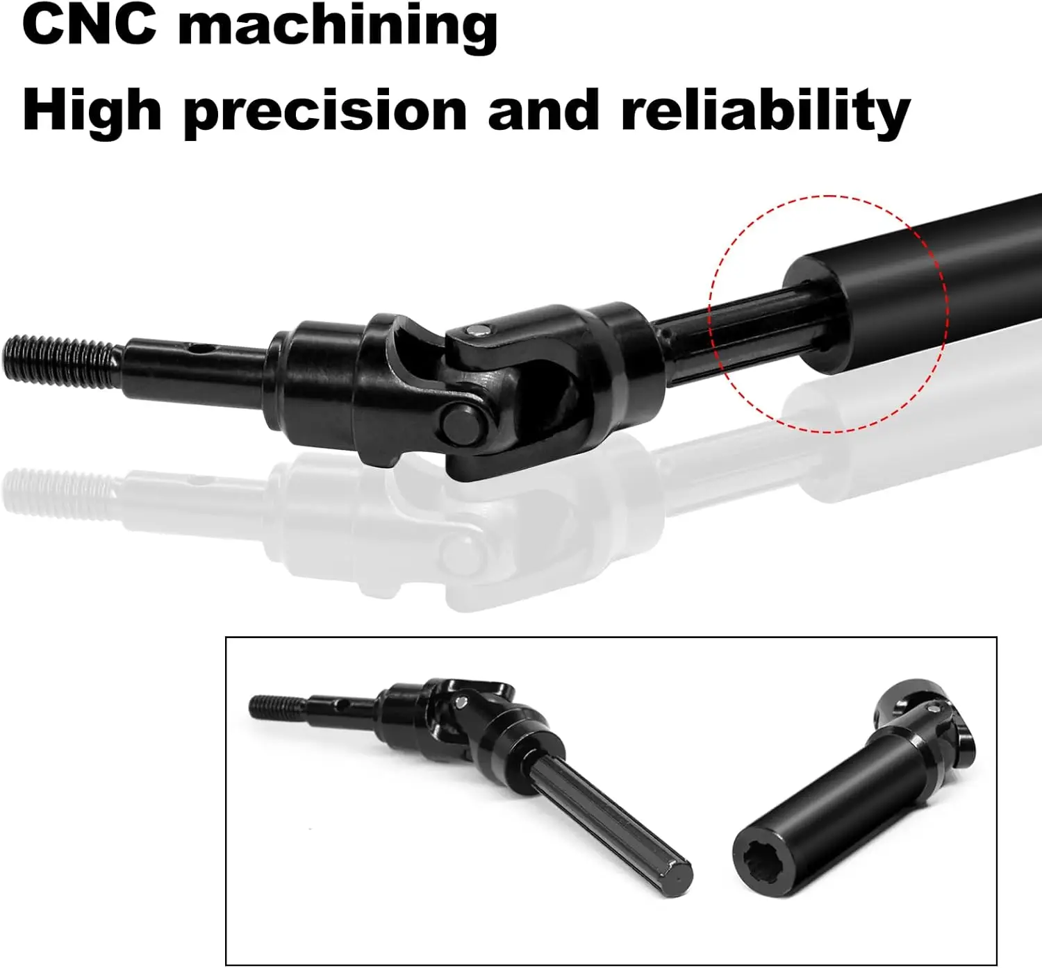 OGRC Stahlantriebswelle CVD U-Gelenk für Traxxas Slash/Stampede/Hoss/Rustler VXL 4X4 Platinum Ultimate Update Parts 1/10 RC Truck – Detail 8