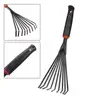 1Pc Garden Grass Leaf Rake Plastic Rake Gardening Rake Tool Leveling Lawn Products Tool Professional Hand Handle With U3B7 5