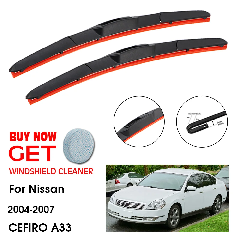 

Стеклоочиститель автомобильный для Nissan CEFIRO A33, 26 + 16 дюймов 2004-2007, стеклоочиститель лобового стекла, стеклоочистители из силикагеля, аксессу...