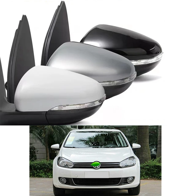 2 PièCes SéRies Voiture RéTroviseur Chauffant Verre Gauche et Droite Porte  LatéRale Gris Lentille Remplacement Pour-Golf 6 MK6 2009-2013