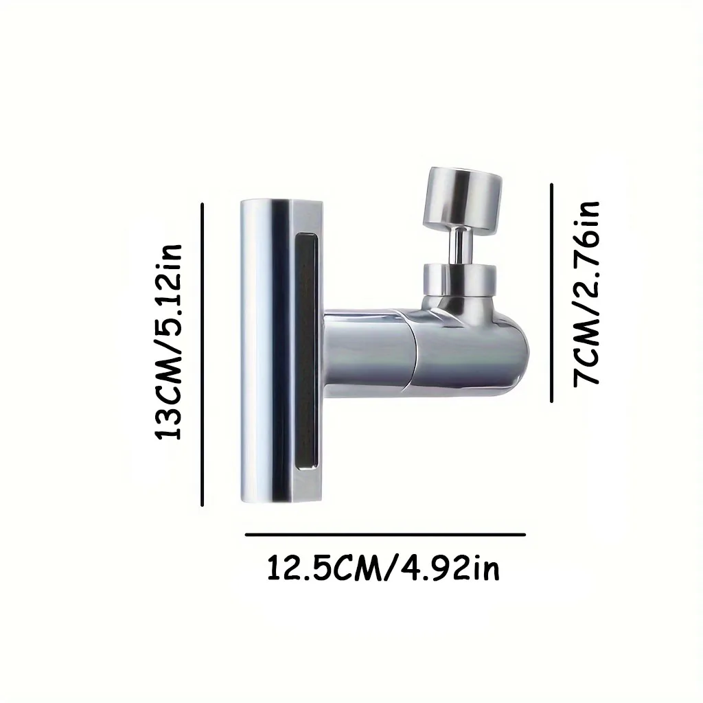 Description Picture 6 of item1 Piece 4 in 1 Kitchen Sink Faucet with Universal Swivel Shower Head, Splash Proof 360 Degree Rotation