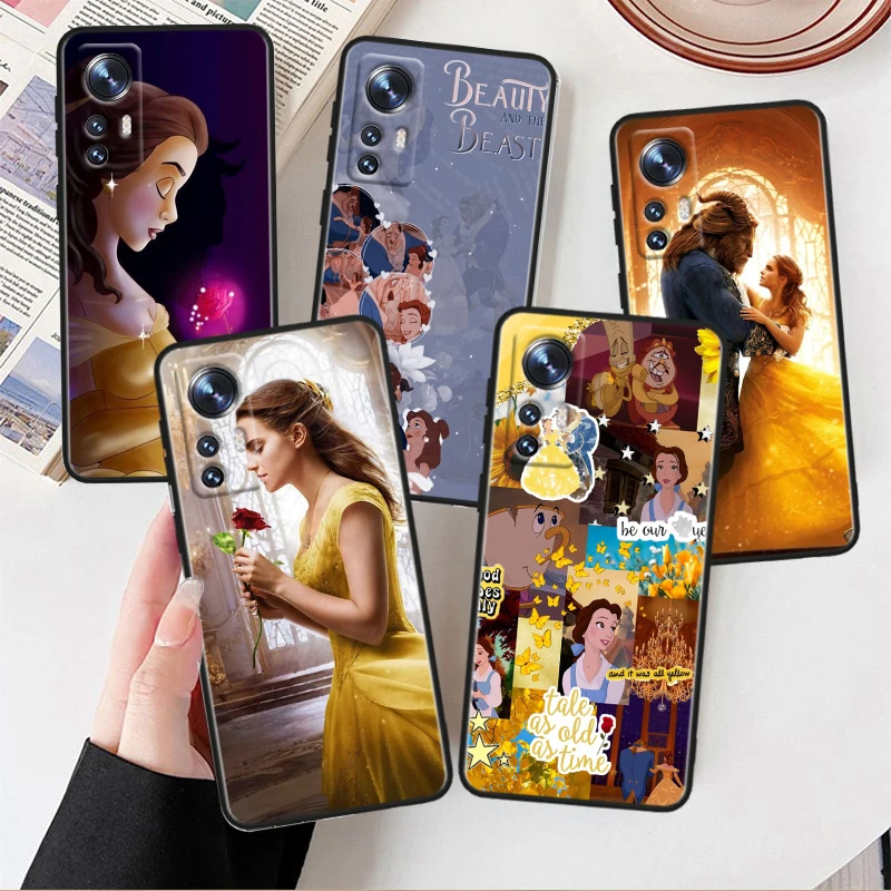 Disney Beauty Beast Per Xiaomi Mi 13 12T 12S 12X 11I 11X 11T Play Hypercharge Lite Ultra Pro Custodia Morbida Nera Per Telefono