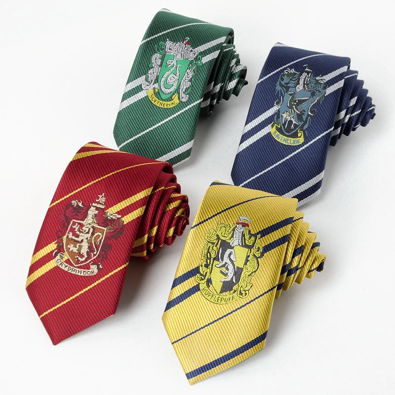 Harries Gryffindor School of Magic Student Tie Ravenclaw Cosplay Shirt Tie  Halloween Party Supplies Children's Christmas Gift