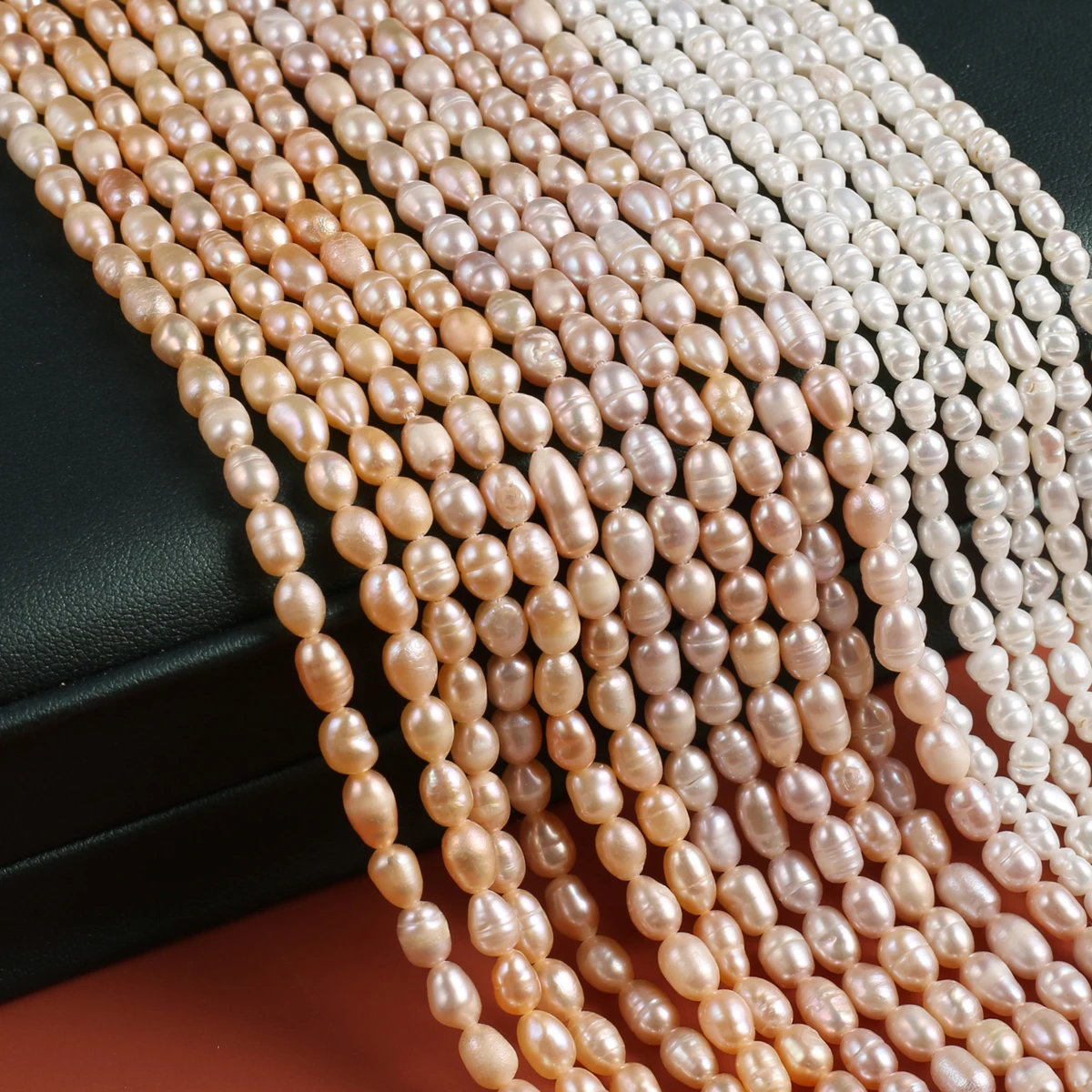 Natural Pearl Rice-Shaped Beads Exquisite Shape Elegant Appearance For DIY Jewelry Making Handmade Bracelet Necklace Length 36cm