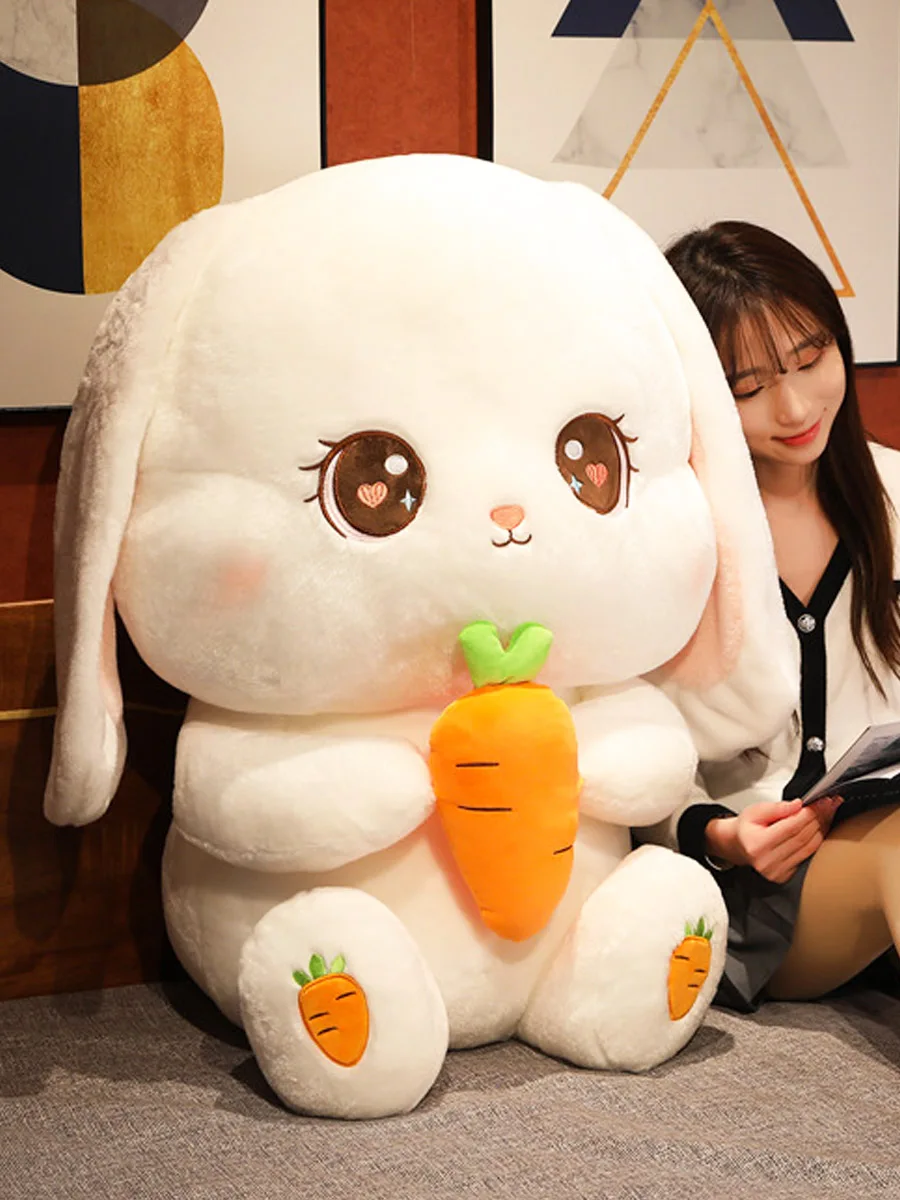 

Carrot Rabbit Doll Plush Toy Doll Girl White Rabbit Shooting Prop sesion fotografía bebé ニューボーンフォト　カゴ 소품