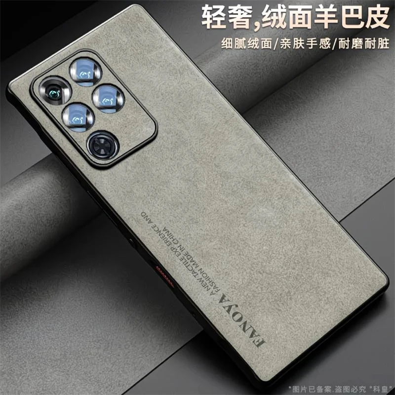 Luxury Silicone Leather Shockproof Bumper Case - RedMagic 11 Pro Plus
