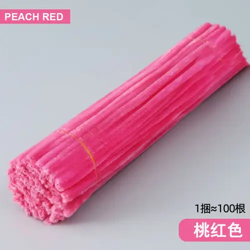 100/50Pcs Chenille Stems Bulk 22 Colors Chenille Pipe Cleaner Stems Kids Art and Crafts Projects and Decorations(6 mm x 12 inch) - Image 28