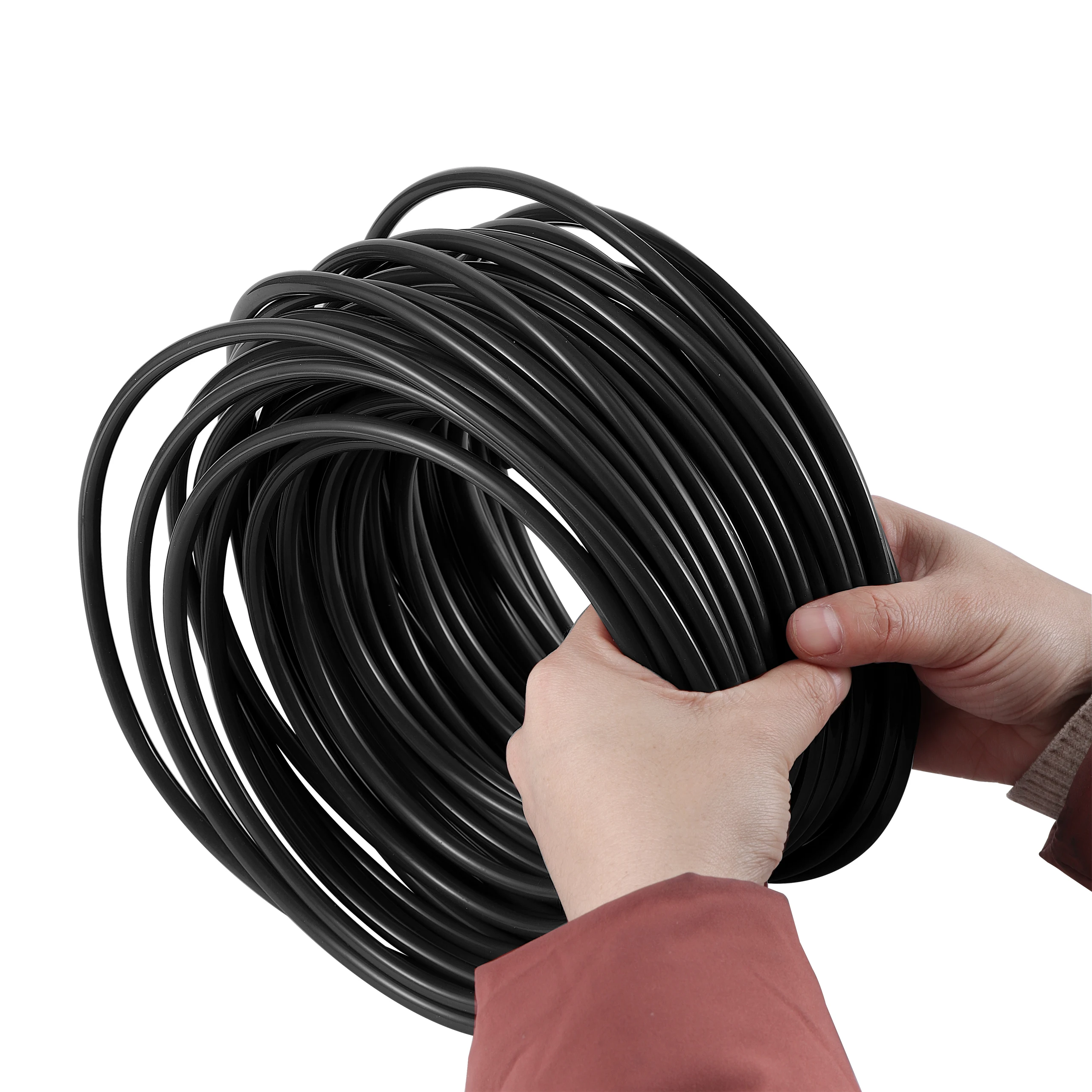 5M/10M 1/4'' PVC Soft Hose Garden Irriagtion Tubing 4/7MM Micro Drip Pipe Home Greenhouse Lawn Yard Plants Watering Accessories pvc plastic hoses