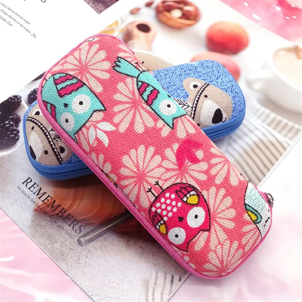 

Unisex Vintage Zipper Travel Office Eyeglasses Case Glasses Holder Eyeglasses Accessories Glasses Box