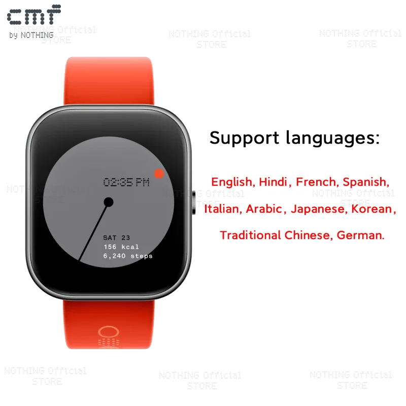 Global Version CMF by Nothing Watch Pro 1.96 AMOLED Bluetooth 5.3 BT Calls  with AI Noise Reduction GPS Smartwatch CMF watch Pro - AliExpress