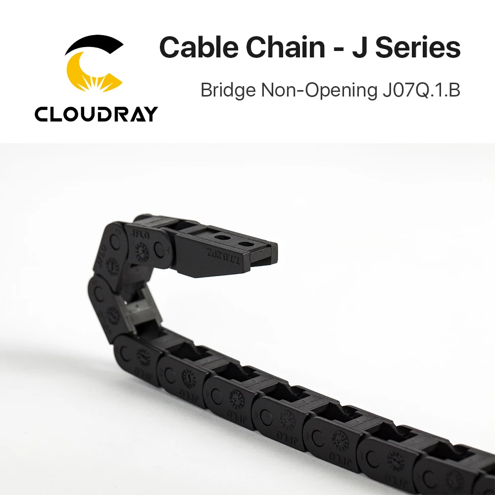 Cloudray Cable Chains 7*7mm Bridge Type Non-Opening 1 Meter Plastic Towline Transmission Drag Chain for Machine