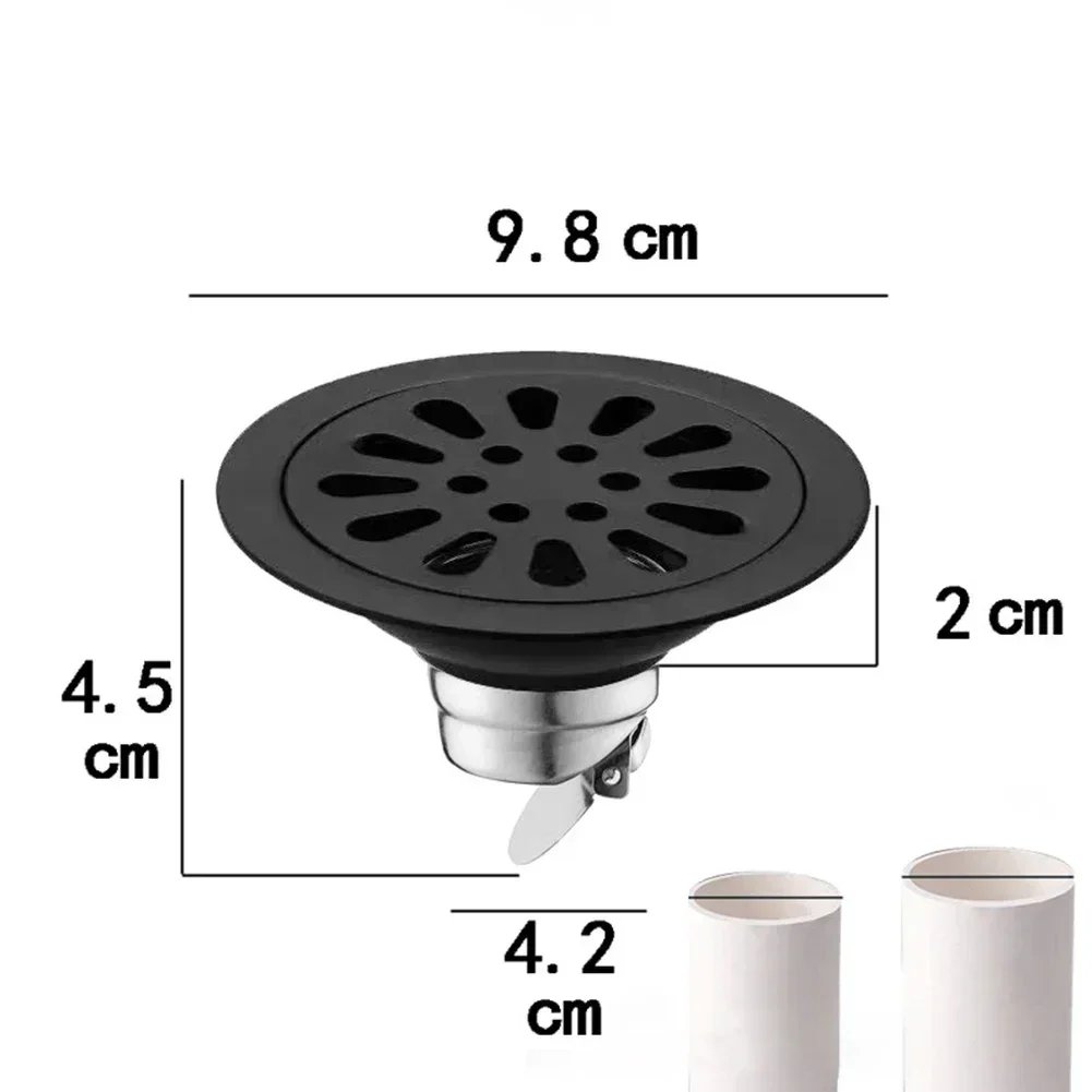 1pc Shower Floor Drain Backflow Preventer Stainless Steel Floor Drain Bathroom Insect Proof Anti-odor Sewer Drainage Cover floor drain filter shower drain cover floor drain shower drain