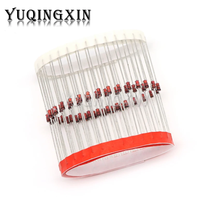 50pcs 1W Zener Diode DO-41 3V3 3V9 4V7 5V1 10V 12V 15V 18V 20V 22V 27V 30V 33V 39V 43V 47V 75V 1N4732A 1N4742A 1N4744A 1N4752A