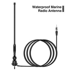 Marine - Grade Waterproof FM/AM Flexible Radio Antenna (Black)