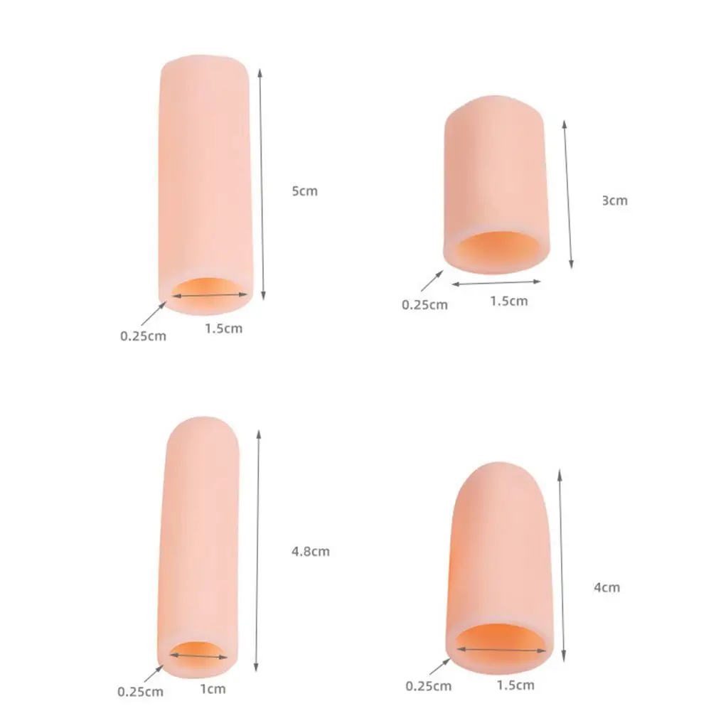 Silicone Callus Remover For Protect Cracked Skin Finger Protector Silicone Toe Separator Finger Separator Bunion Corrector