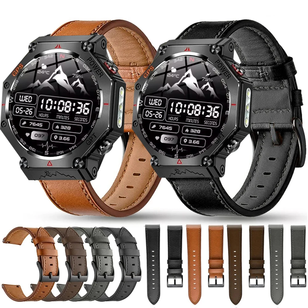 Premium Leather Wrist Strap with Quick Release - 22mm/20mm Bracelet Accessory