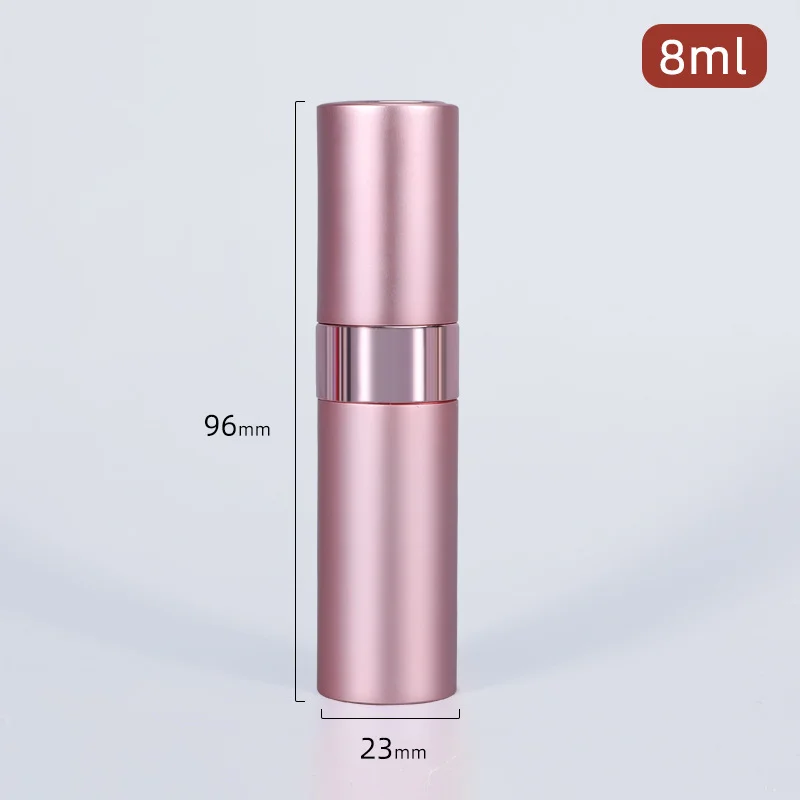 Wholesale 8ml  Metal aluminum refillable perfume bottle  cosmetic spray bottle  portable empty Atomizer perfume travel bottle 6