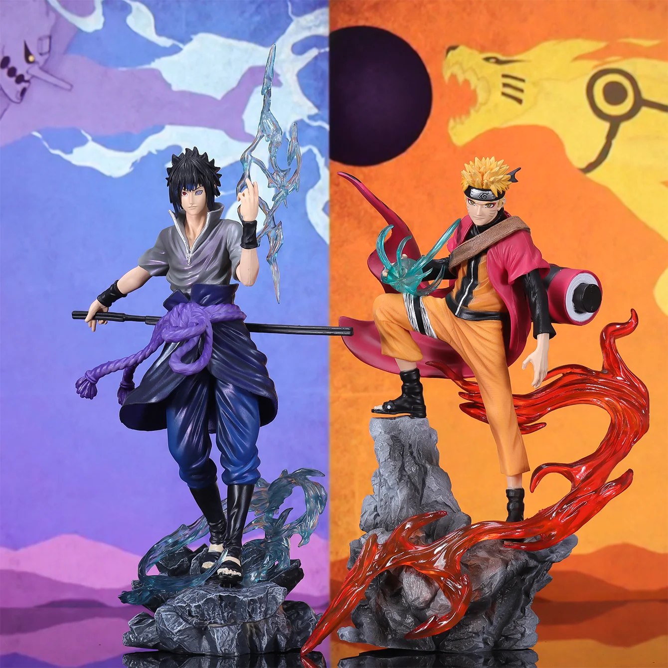 Naruto & Sasuke Anime Collectible Figurine - Perfect Gift for Fans and Decorative Ornament