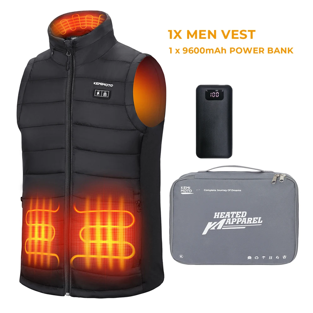 Gilet Chauffant, Gilet Femme de Chargement Léger pour Corps Chaud,Gilet  Thermique Electrique Lavable Veste Chaude avec Insert USB pour Ski en Hiver  Randonnée Voyage Pêche (Batterie non Incluse)