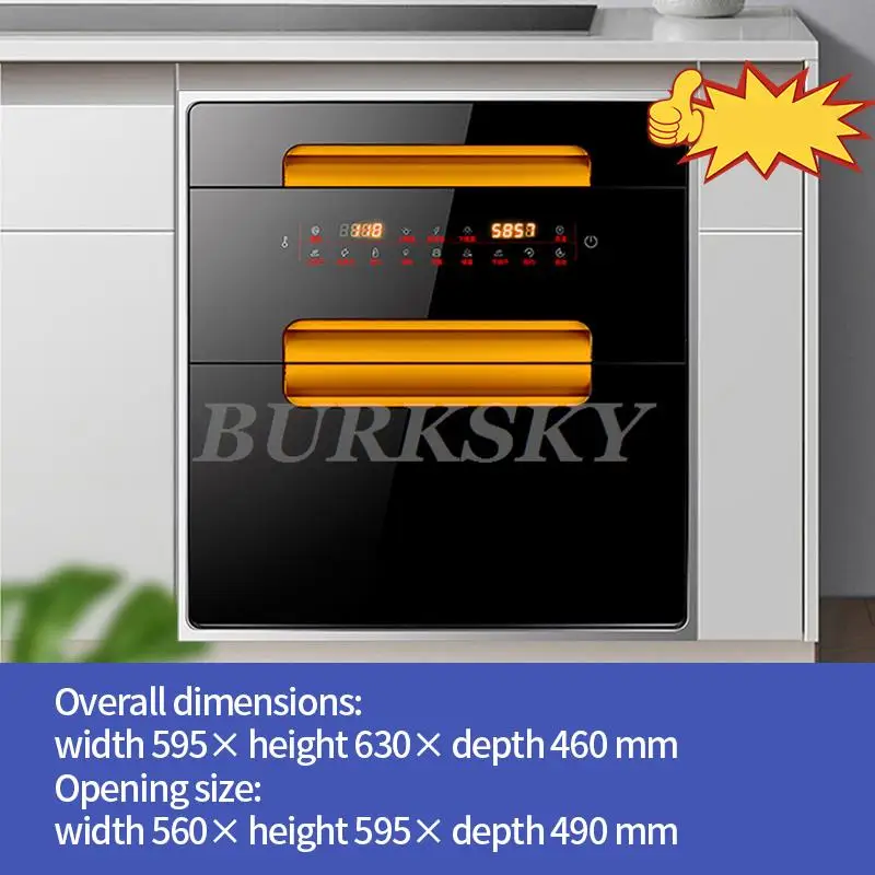 خزانة تخزين للمطبخ بسعة 120 لتر، مزودة بوظيفة التط...