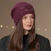 New Women Winter Hat Fashion Decorate Beanie Hat Rabbit Fur Blend Warm Winter Cap For Female Casual Streetwear Knitted Hat 4