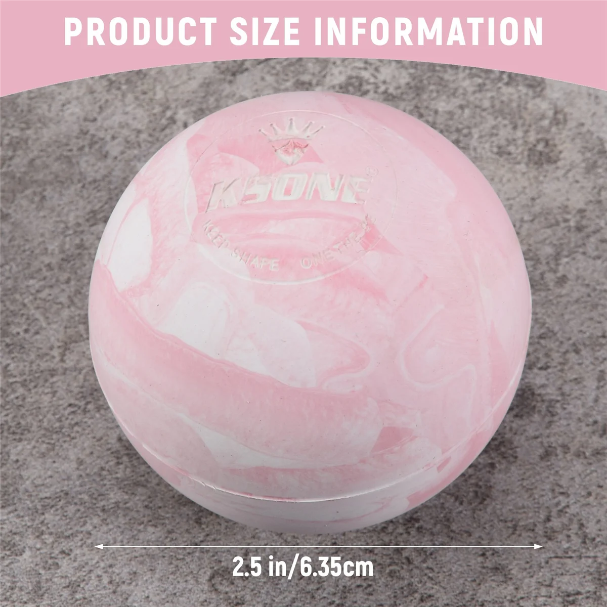 KSONE Lacrosse Massage Ball-Portable Fitness Massage Ball -Muscle Roller-Relaxation Soft Ball 3