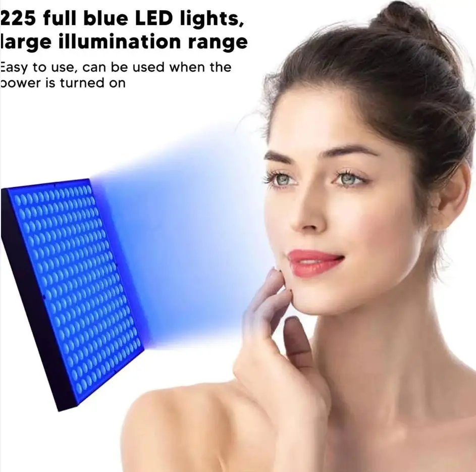 45W Full Blue Tanning Growth Light Infrared 460nm Beach Light 225LED Grow Box Grow Tent Complete Kit