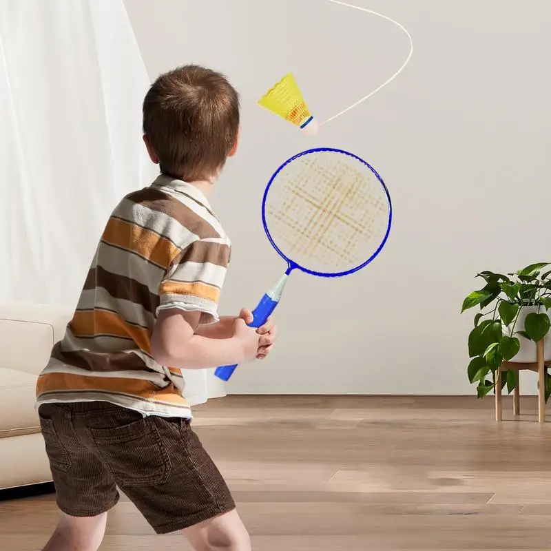 Automatic Rebound Badminton Trainer Badminton Single-Player Rebound Trainer Self Study Set Automatic