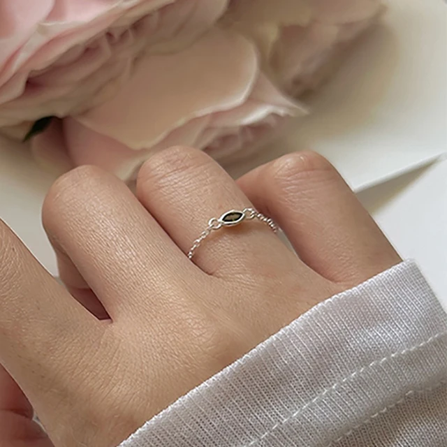 Foxanry cincin tarik kreatif untuk wanita anak perempuan, cincin