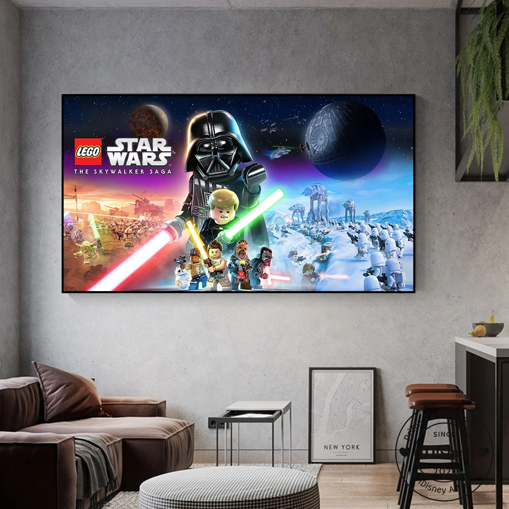 Scheiden Reisbureau Storen Disney Star Wars Video Game Poster Prints The Skywalker Saga Game Wall Art  Canvas Painting HD Picture Home Decoration Best Gift| | - AliExpress