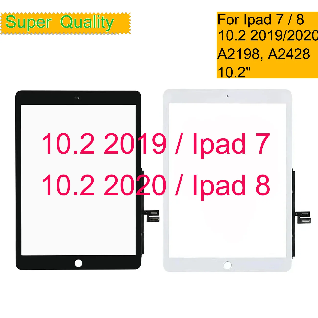 Touch Screen Digitalizador Sensor para Ipad Painel de Vidro Exterior Frontal A2428 A2429 A2200 A2198 10.22023 2023 10 Peças por Lote
