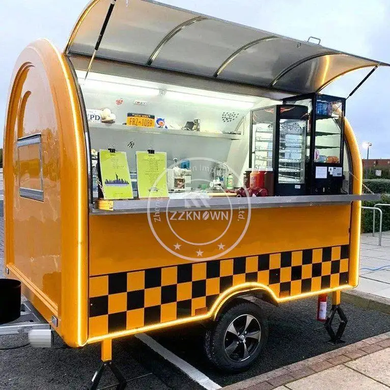 Hot Dog Ice Cream Cart Fast Food Truck Trailer With Full Kitchen Us Standards With DOT Pizza kitchen sink strainer stainless steel mesh sink filter anti clog strainer with deodorant cover bathroom sink basket strainer