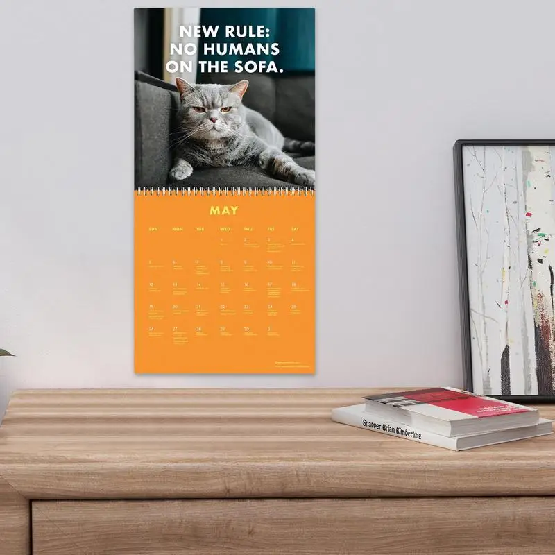 Paper Pissed-Off Cats Calendar Wall Decor Funny Cat Wall Calendar Time  Planning Hanging Calendar Home New Year's Gifts - AliExpress