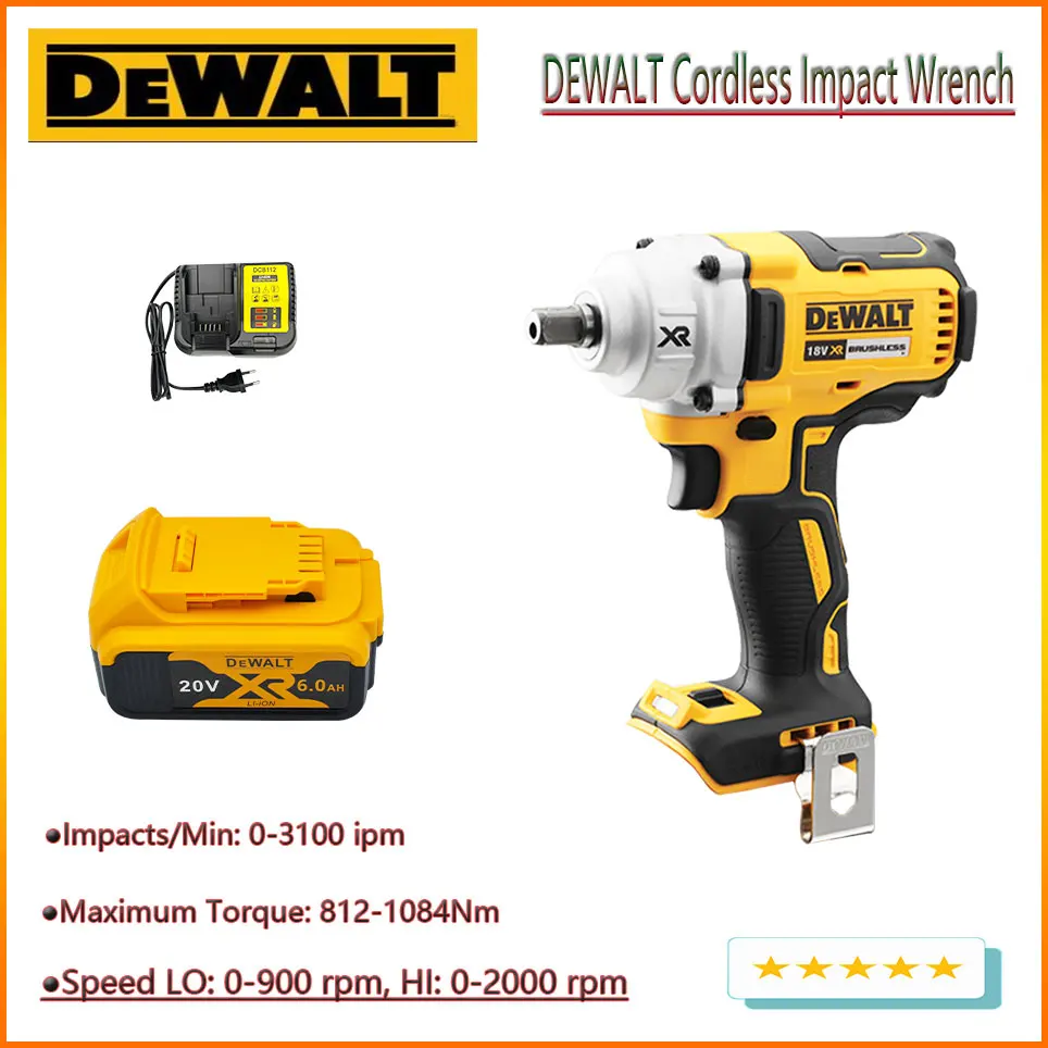 20v Dewalt Dcf894 Cordless Impact Wrench Brushless Motor Lithium