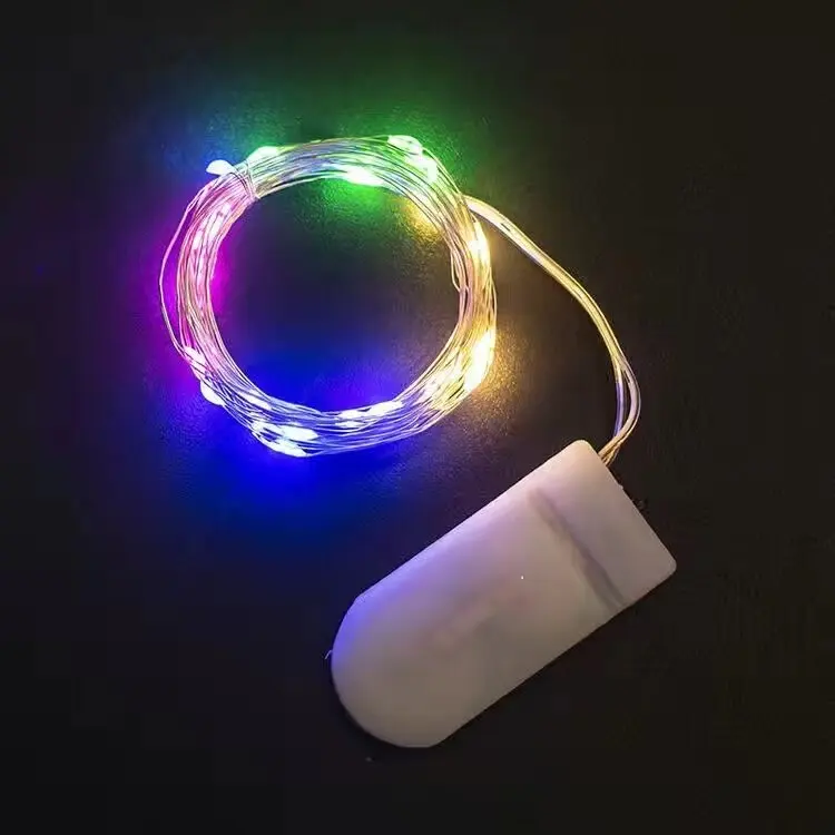 thumbnail image 1 of (Sin batería) Cadena de luces LED de alambre de cobre con batería de 1 m, 2 m y 3 m para decoración de bodas, fiestas y Navidad, 1 of 5
