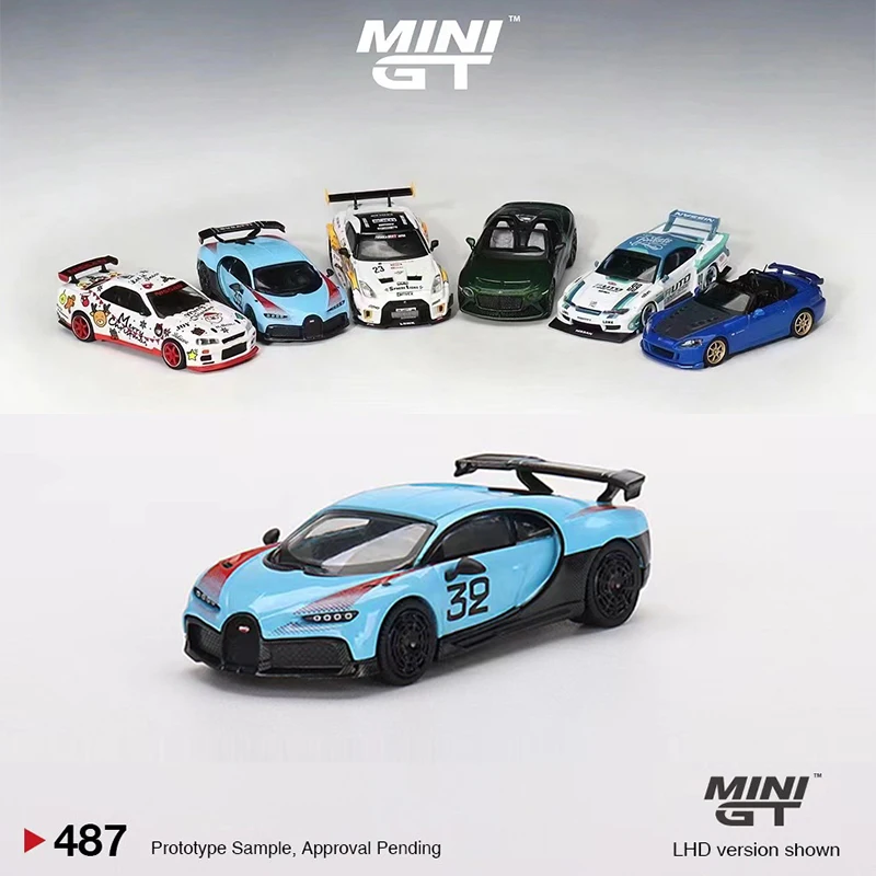 

Мини GT 1:64 модель автомобиля Buga Chiron Pur Sport Grand Prix коллекционные подарки из сплава #487 LHD