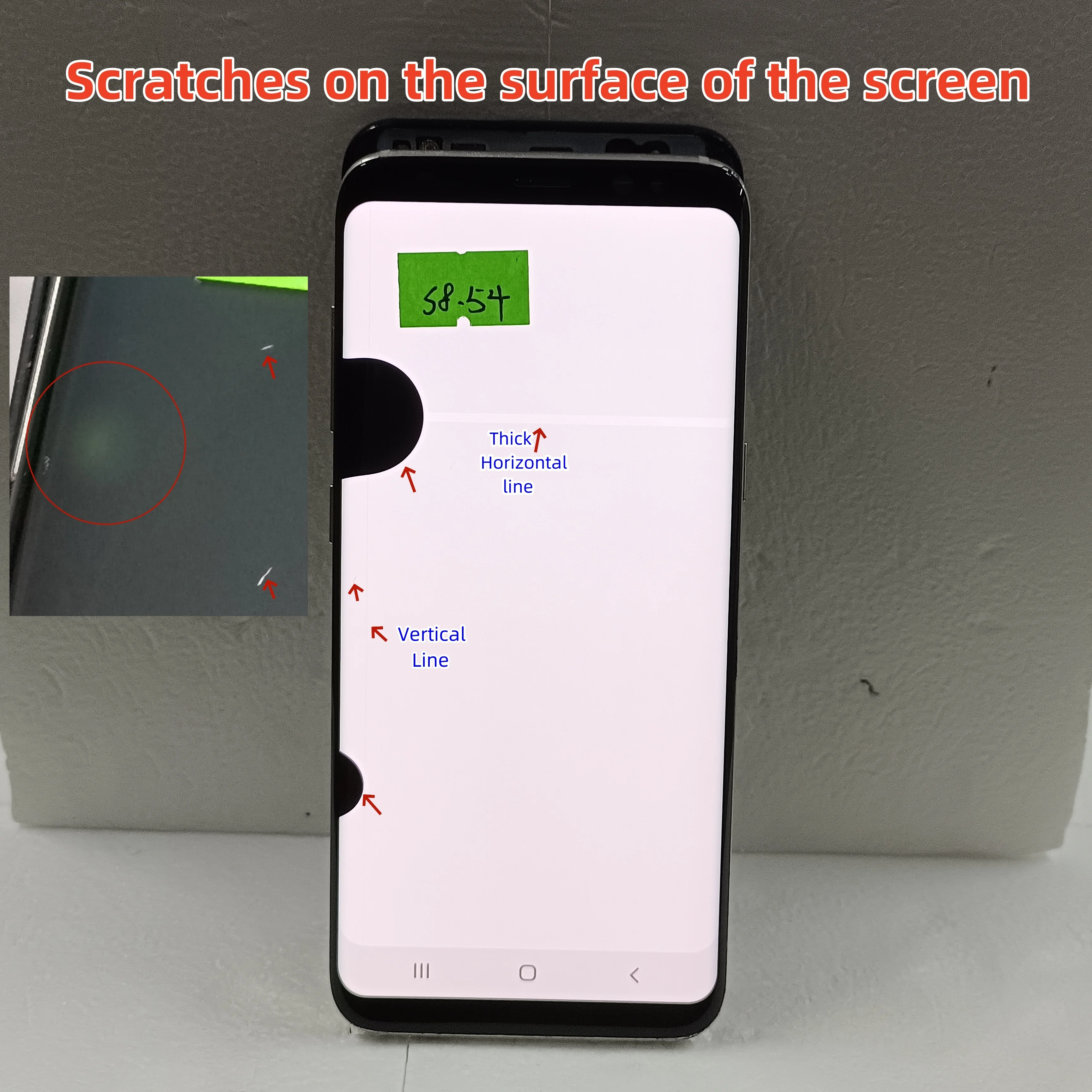 Ｚ  S8  AMOLED LCD ÷,  , 5.8 ġ SM-G950 G950A G950U G950F ġ ũ Ÿ г 