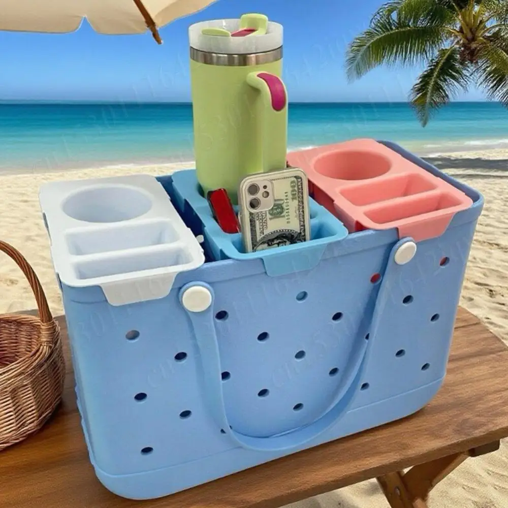 EVA Bag Top Storage Tray Outdoor Camping Cup Organizer Holder Rack Travel Phone Storage Lid Waterproof Beach Soft Cover Divider
