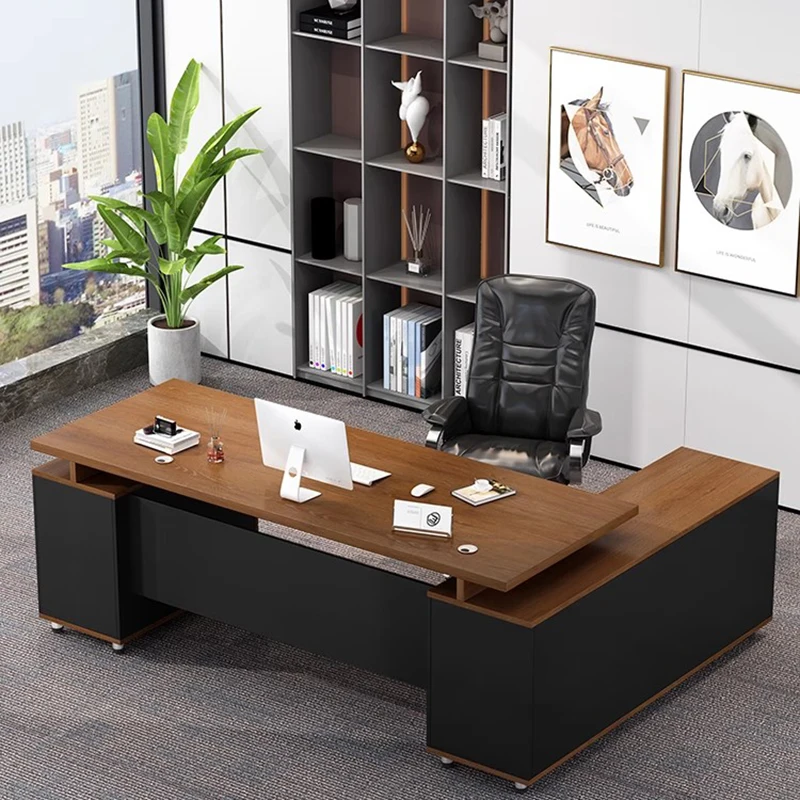 Conference Executive Office Desks Reception Wooden High Luxury Workstation Tables Office Desks Work Mesas Modern Furniture