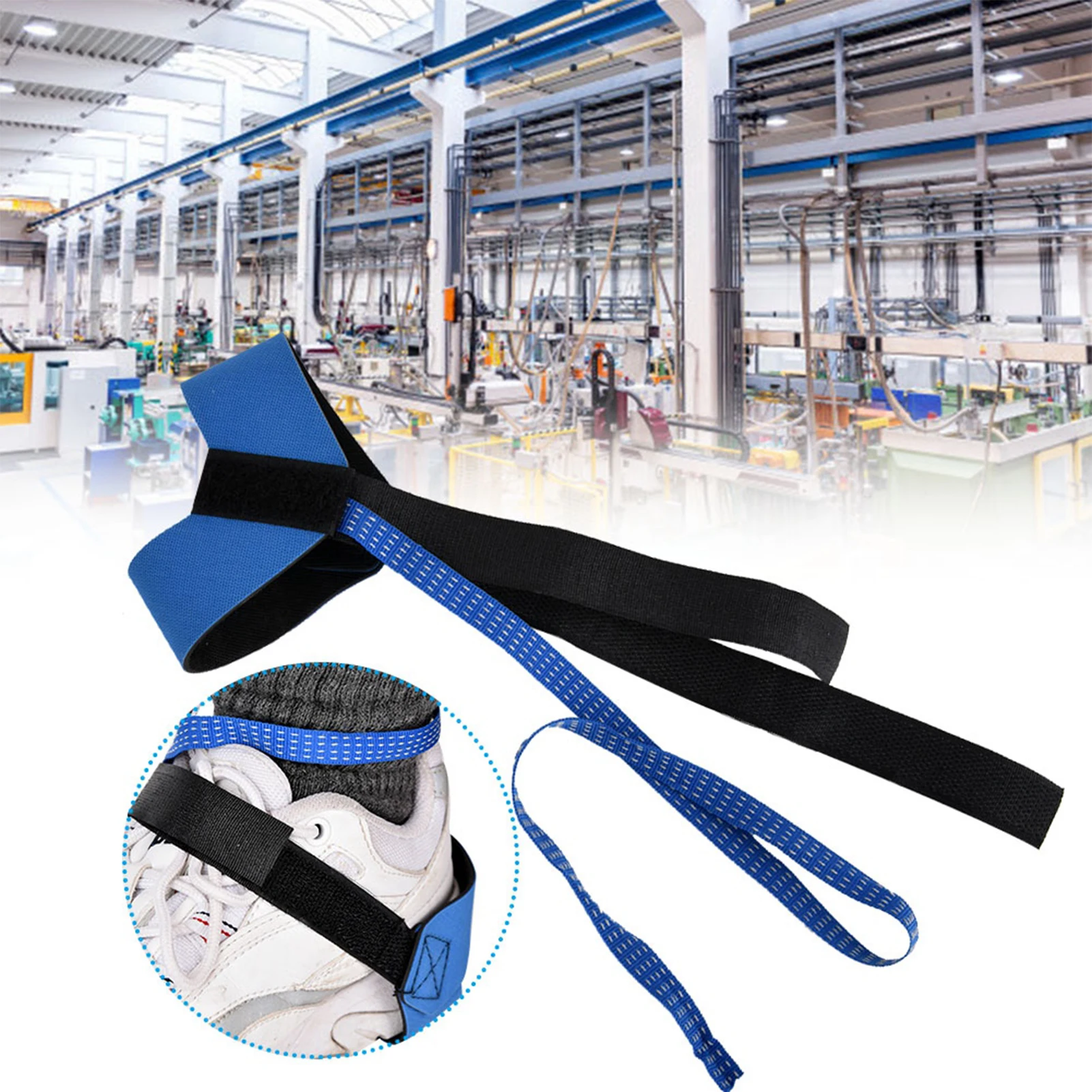 Anti Static Strap Heel Grounder Anti Static Ankle Heel Strap Adjustable Foot Grounder Blue & Black Foot