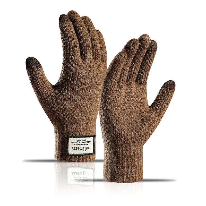Winter Screen Touch Gloves Women Men Warm Stretch Knitted Mittens High Elastic Outdoor Sports Full Finger Running Gloves 4