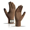 Winter Screen Touch Gloves Women Men Warm Stretch Knitted Mittens High Elastic Outdoor Sports Full Finger Running Gloves 4